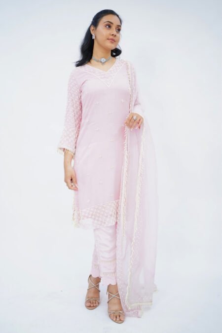 Blush Dream Organza Kurta Set
