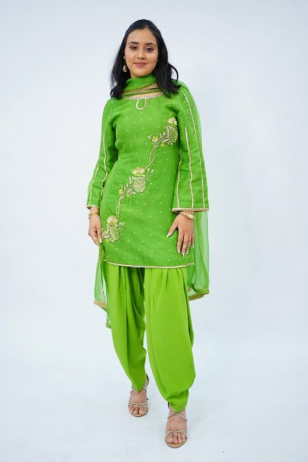 Zardozi & Knot Work Embroidered Suit Set